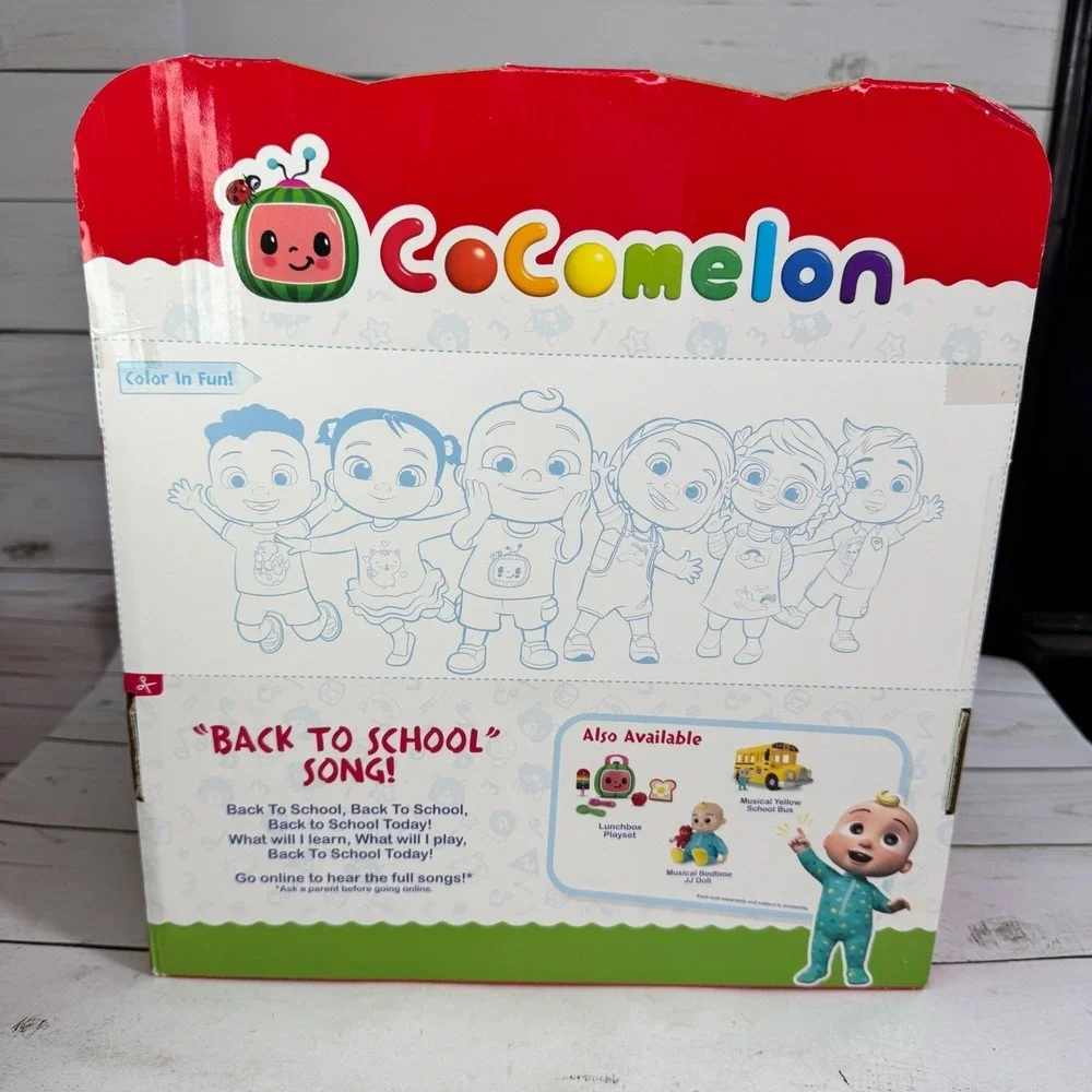 CoComelon JJ Musical Plush Doll Toy w Backpack New‎
